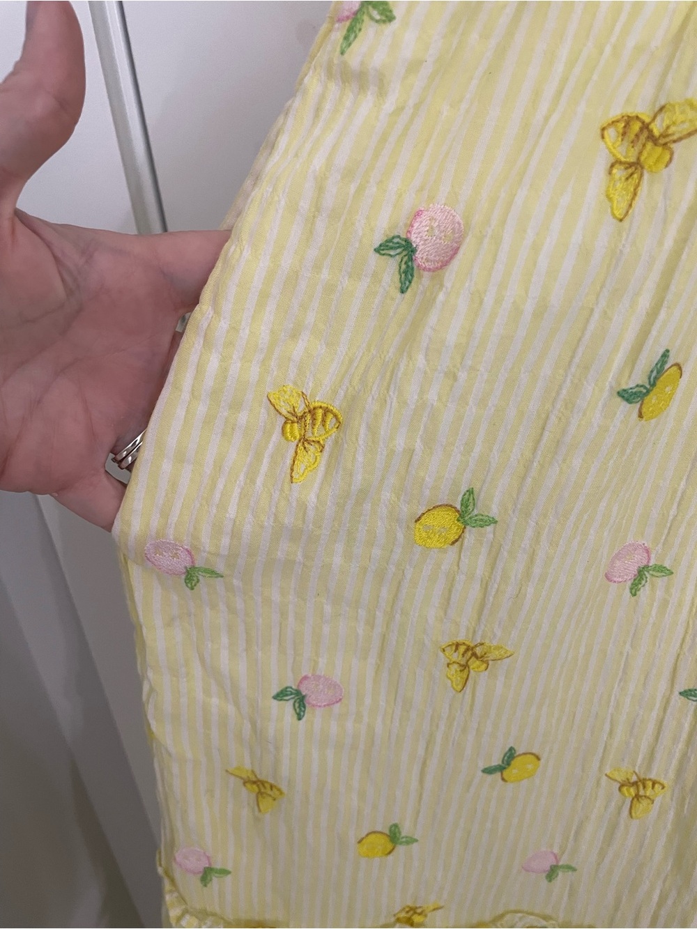 NEW Lilly Pulitzer Hadly Smocked Maxi Dress Size S Estelle Yellow Embroidered 18 - Picture 10 of 15